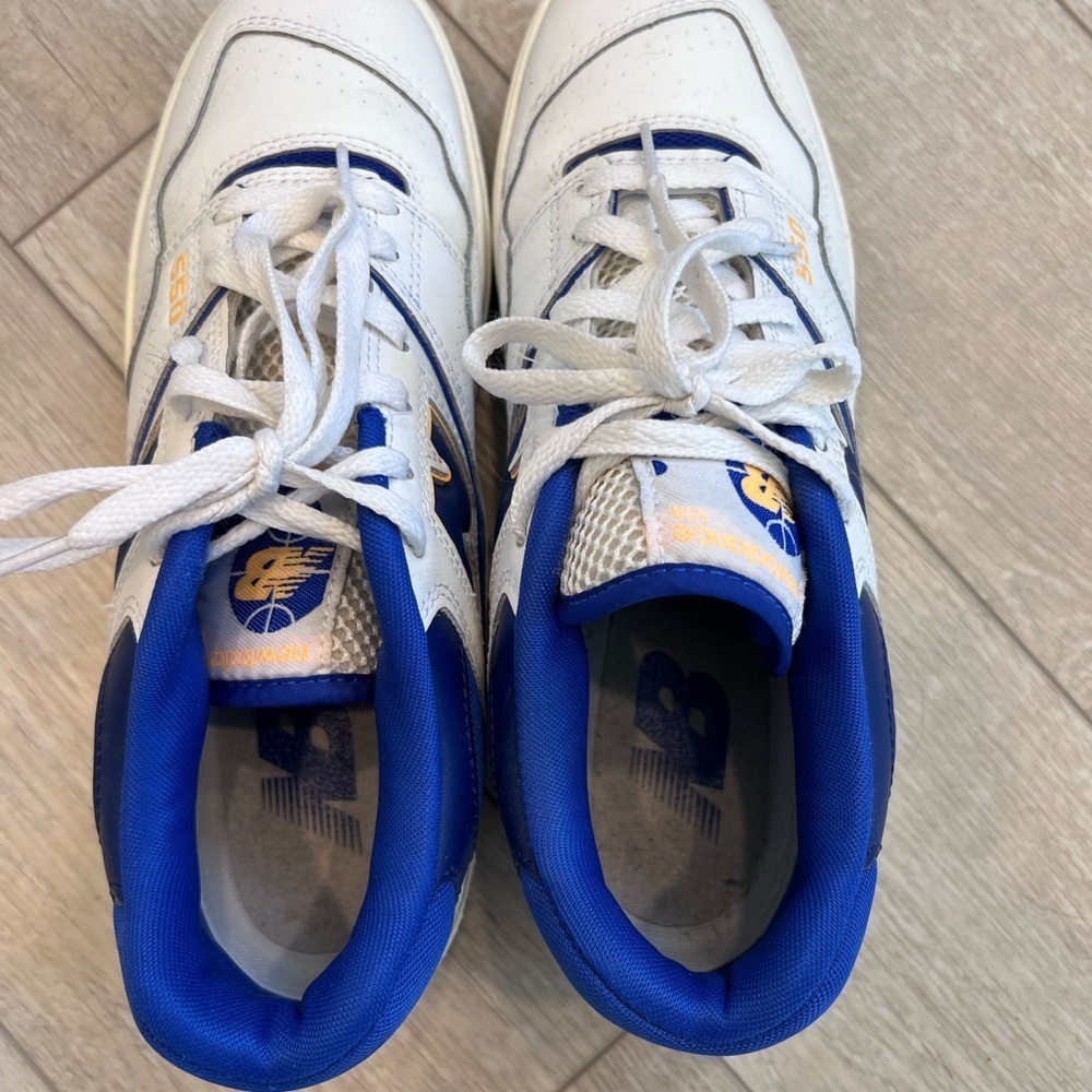 New Balance 550 "Lakers Pack" in white and blue leather - Picture 2 of 7